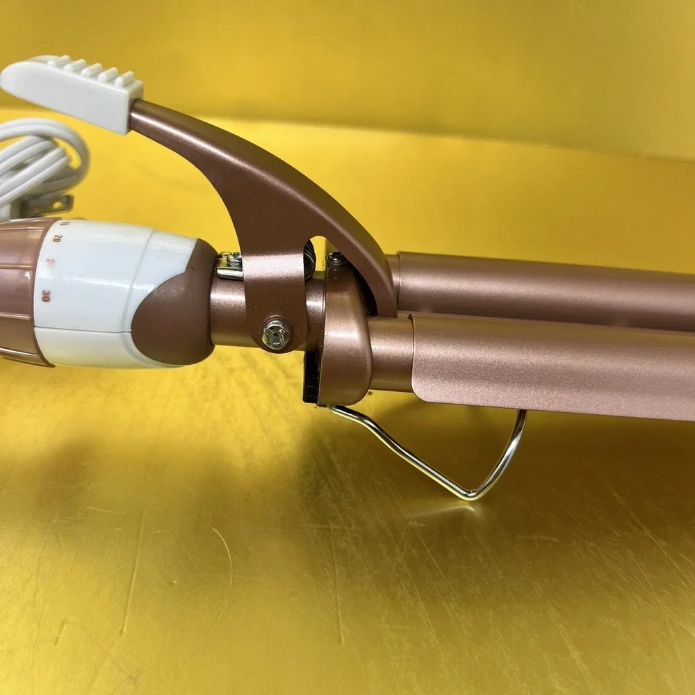 Conair Double Ceramic Triple Barrel Curl Styling Waver Rose Gold Hair Tool
